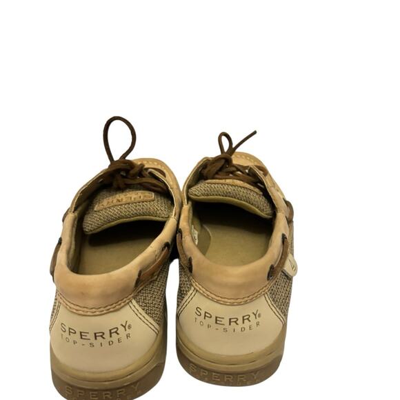 Sperry Top-Sider Boys Boat Shoes Tan Leather Kid's Loafers Size 4M - Picture 7 of 9